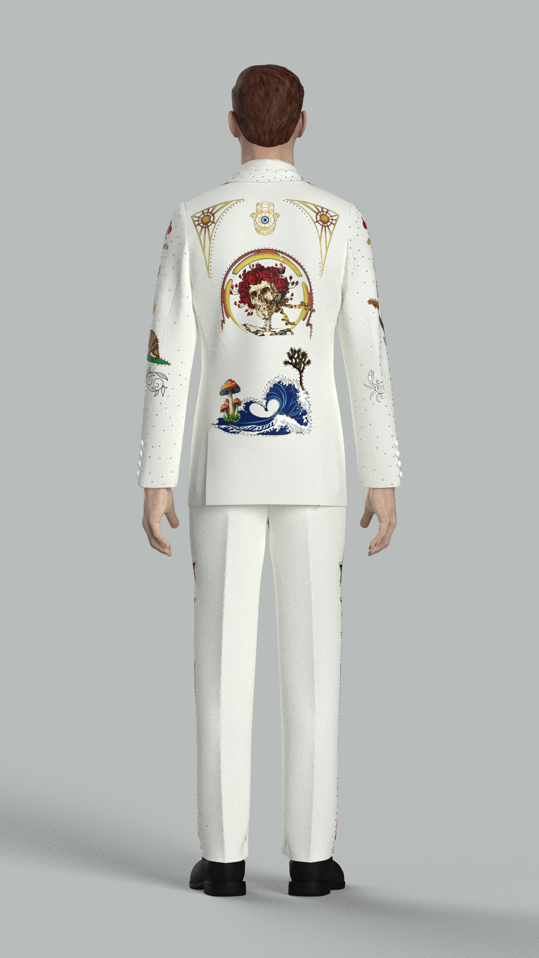 Custom Made Embroidered Suit for Patrick