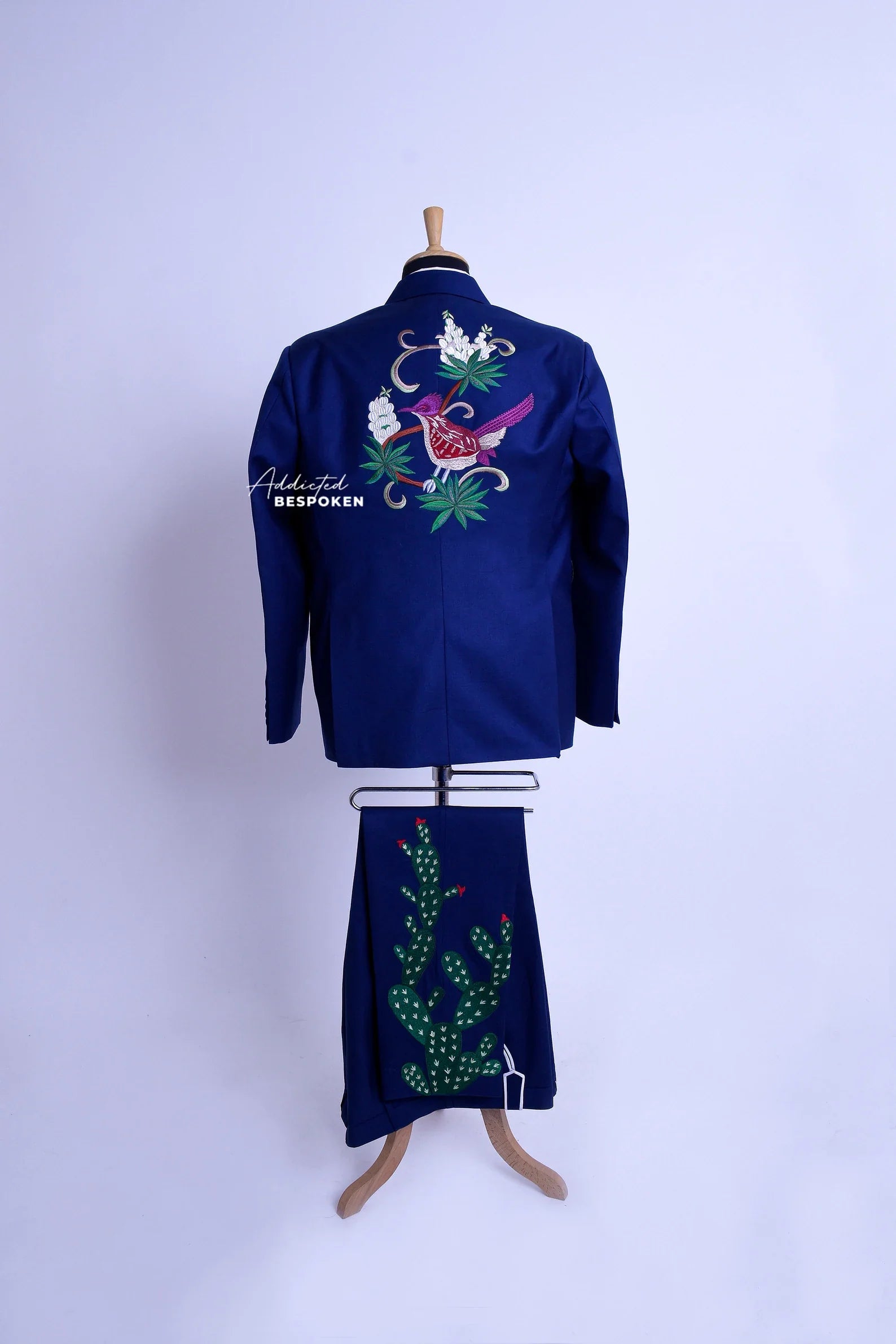 Blue Cotton Flora & Fauna Prom Outfit