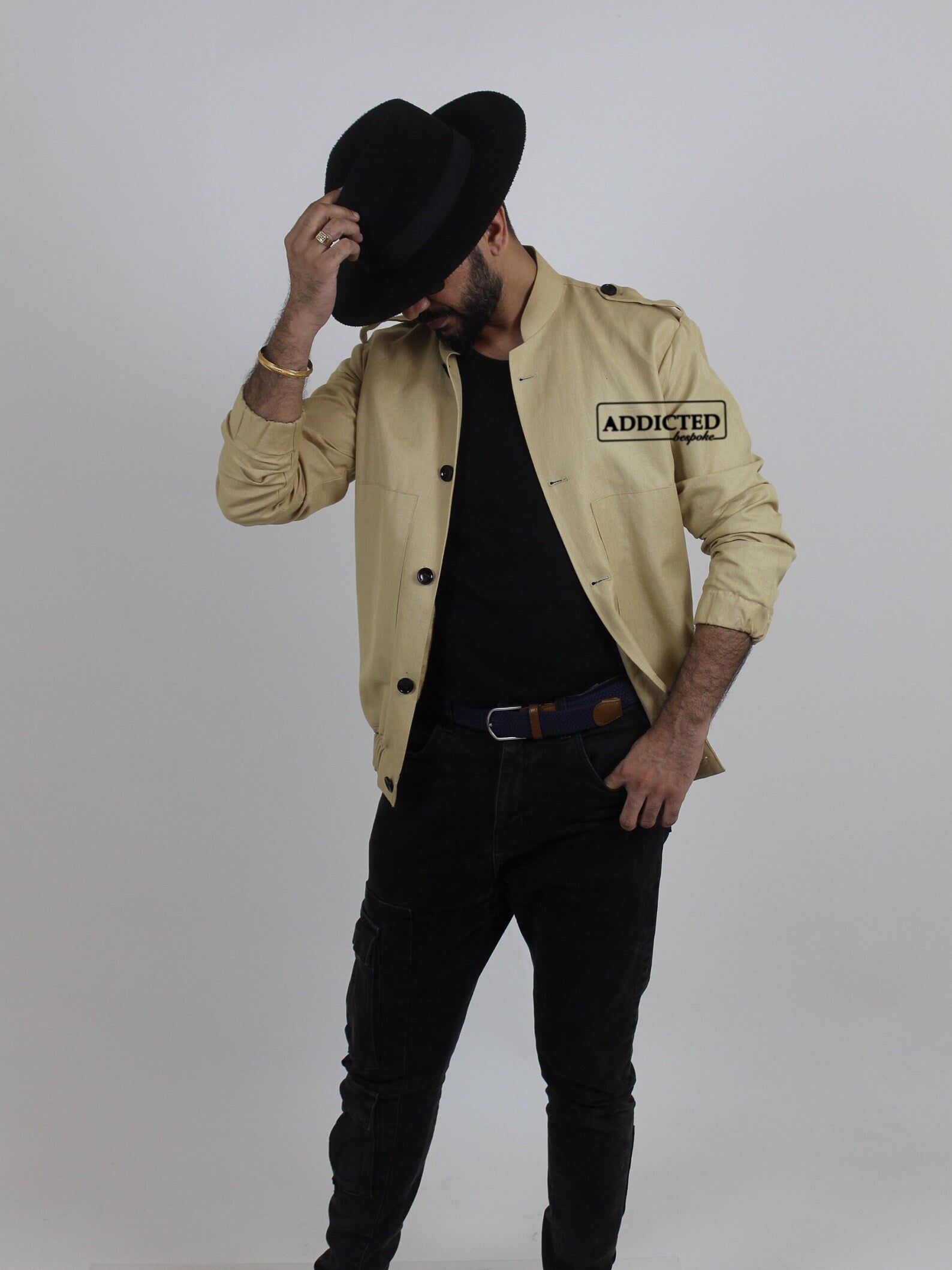 Bombay Khaki Linen Jacket