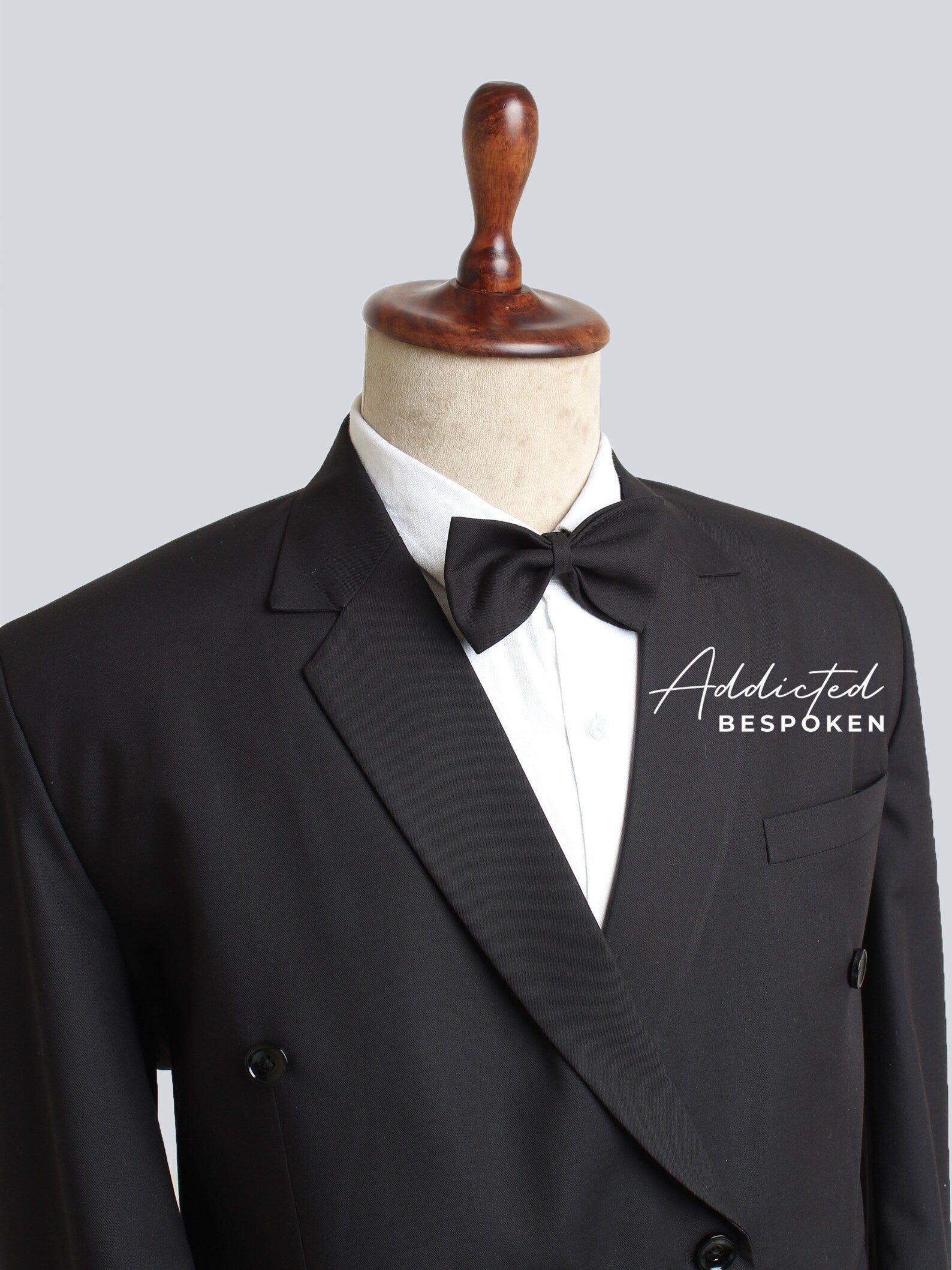 Black Cotton Bespoke Suit