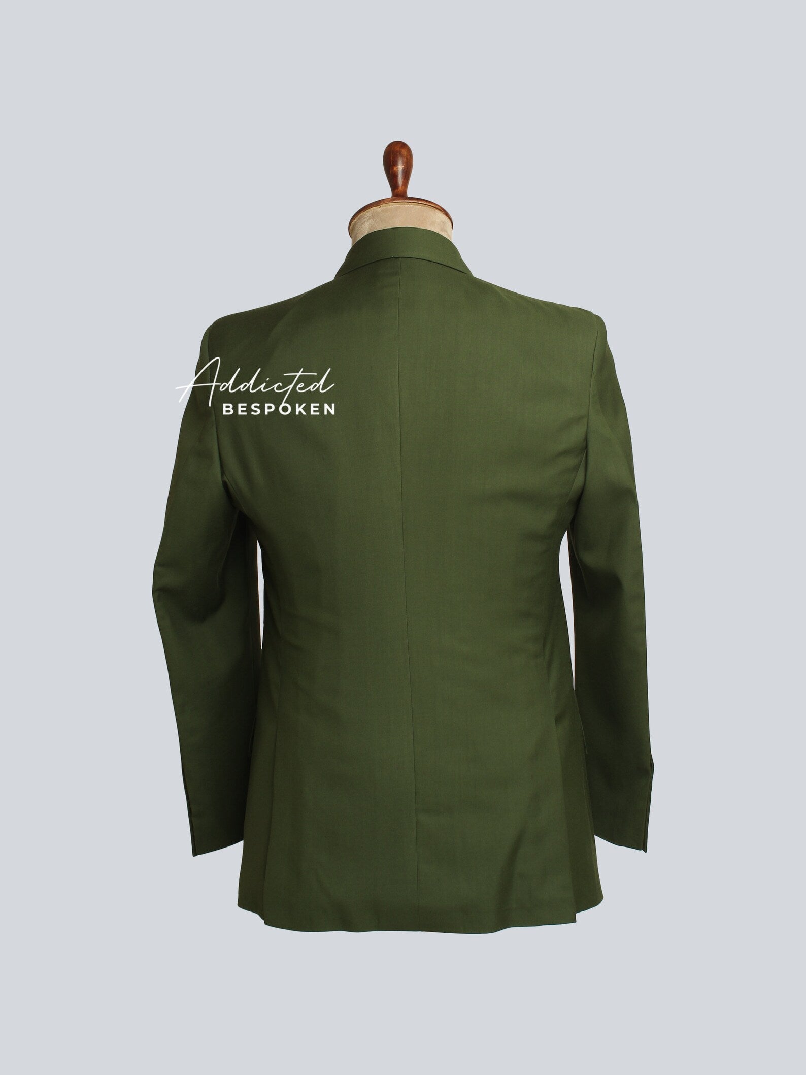 Sunflower Lapel Green Cotton Suit